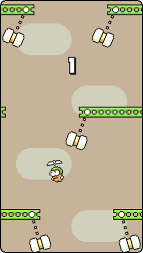 Swing Copters Gameplay
